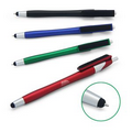 Solid Color 3-in-1 Stylus Ball Point Pen and Screen Cleaner